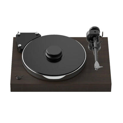 Top view of Pro-Ject Xtension 9 Evolution Turntable in Eucalyptus finish