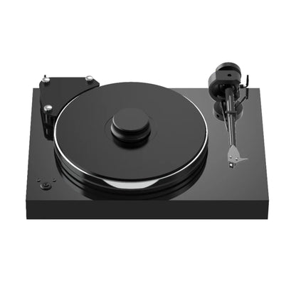 Top view of Pro-Ject Xtension 9 Evolution Turntable in gloss black
