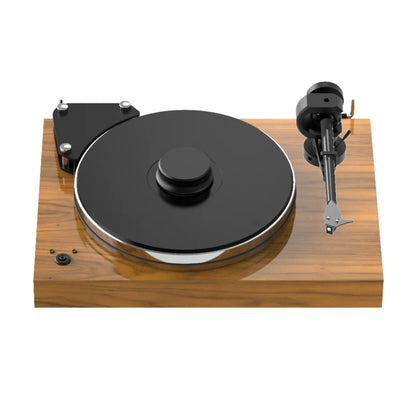 Top view of Pro-Ject Xtension 9 Evolution Turntable in olive finish