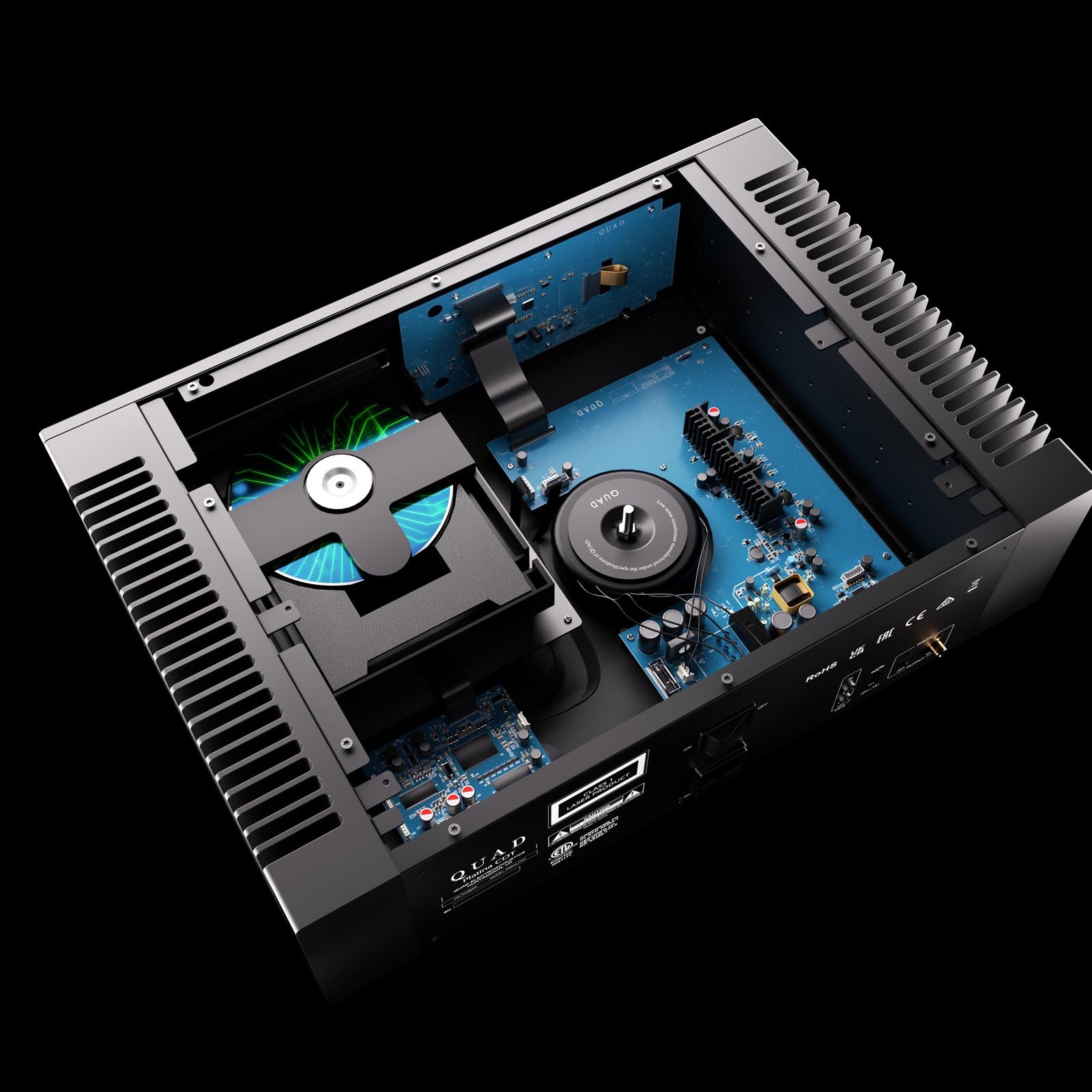 Internal view of Quad Platina CDT CD Transport