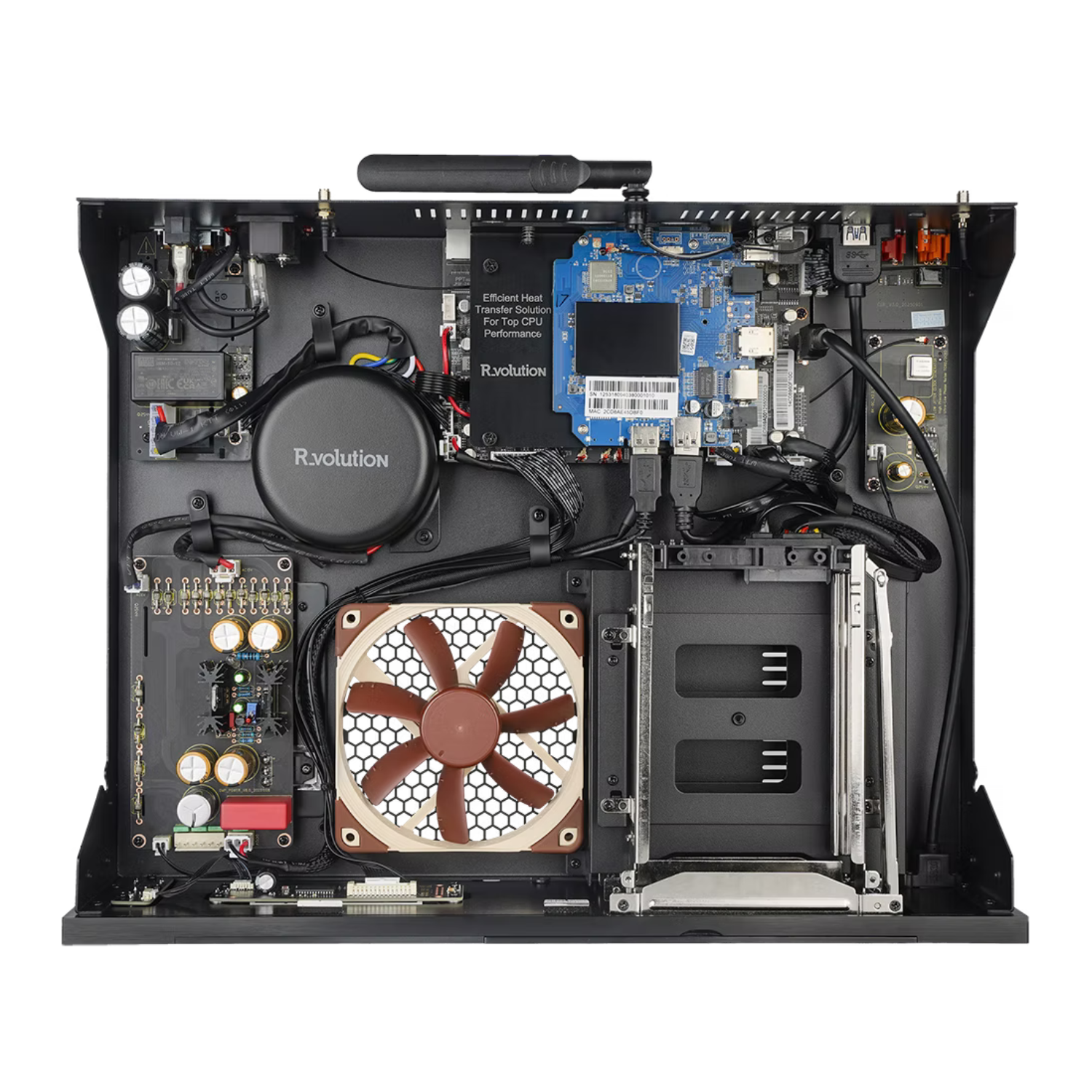 Internal view of R_volution PlayerPro 8K TV Universal Elite Media Player