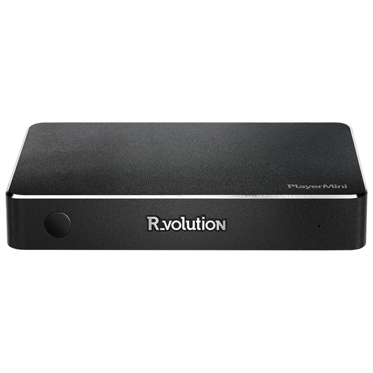 R_volution PlayerMini 4K Ultra HD Media Player on a white background