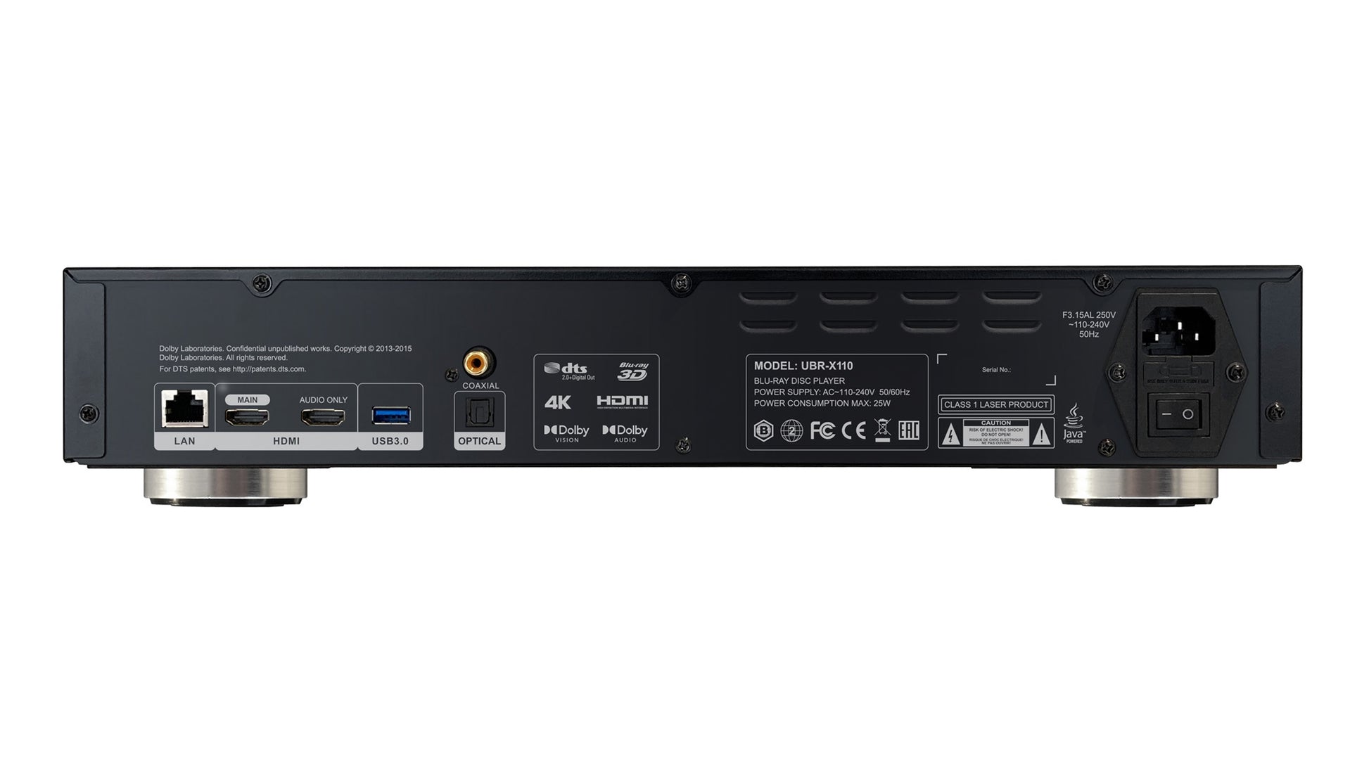 Reavon UBR-X110 4K Blu-ray Player - Dual HDMI Outputs, USB & Network Playback