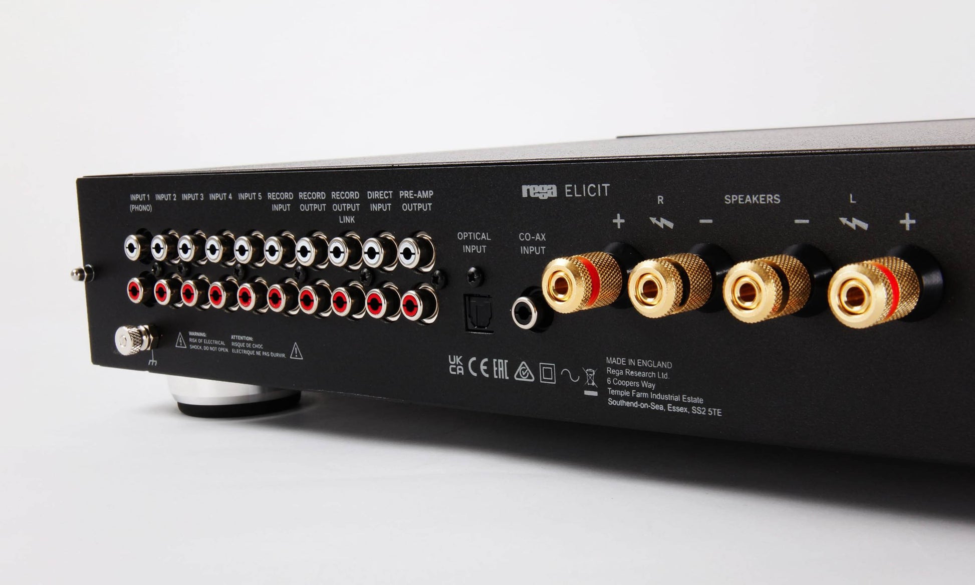 Optical & Coaxial Digital Inputs, MM Phono & Line Level Analogue Inputs