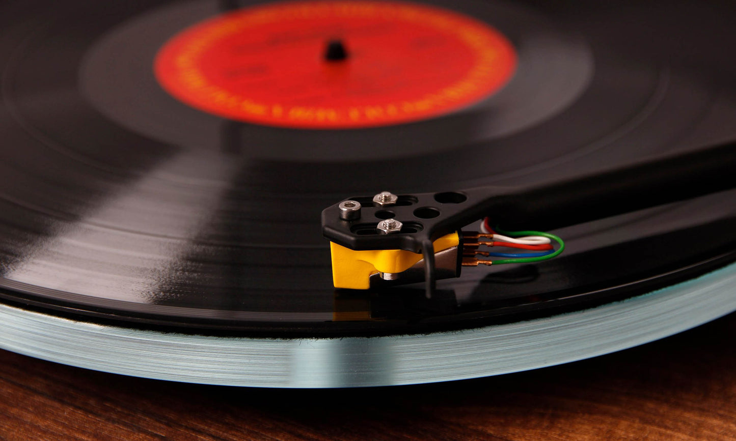 Rega Planar 3 50th Anniversary Edition - Close Up of Fitted Rega Exact Moving Magnet Cartridge