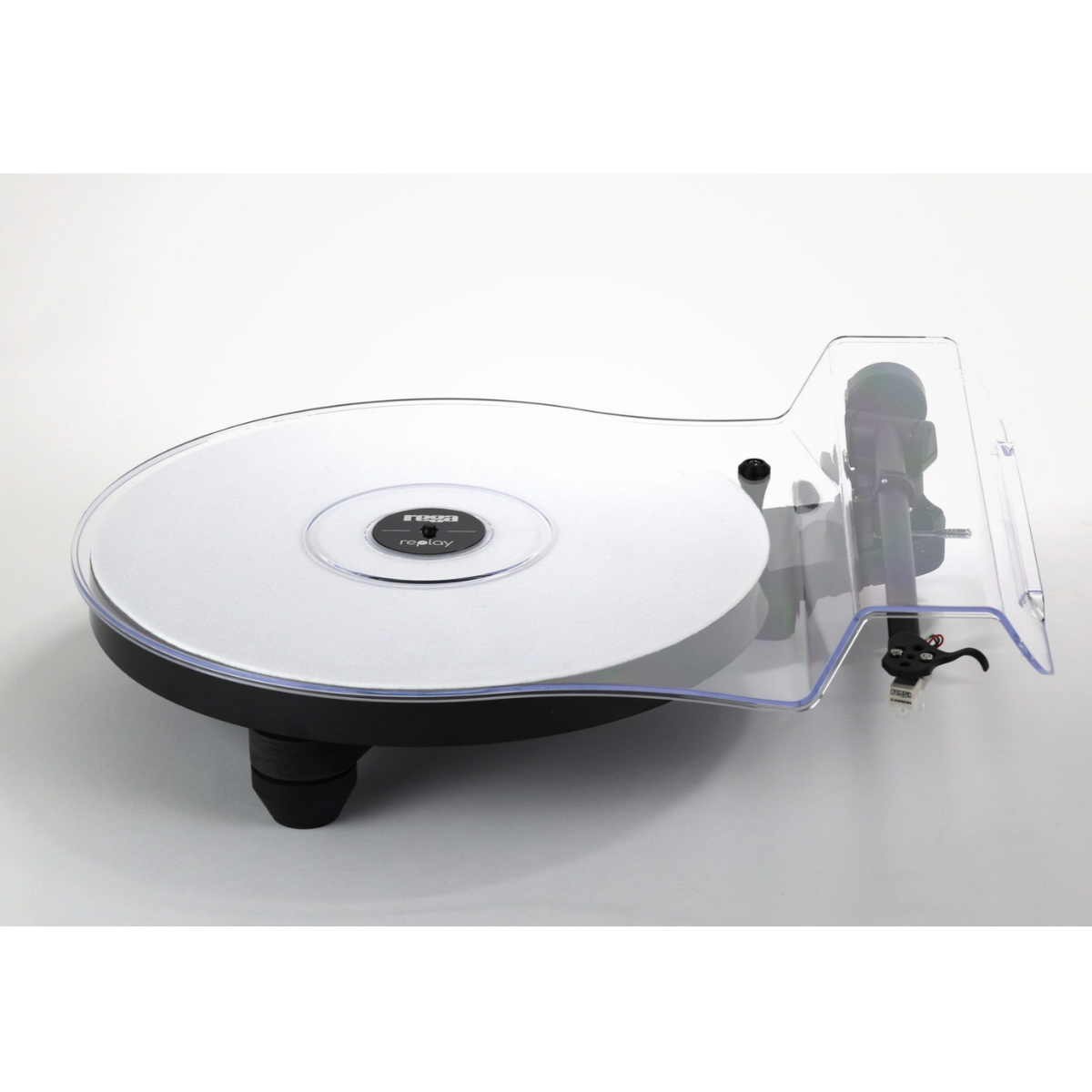 Rega Replay Turntable with lid on
