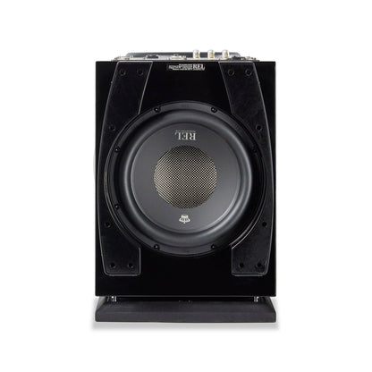 Bottom of REL 212 Black Label Subwoofer