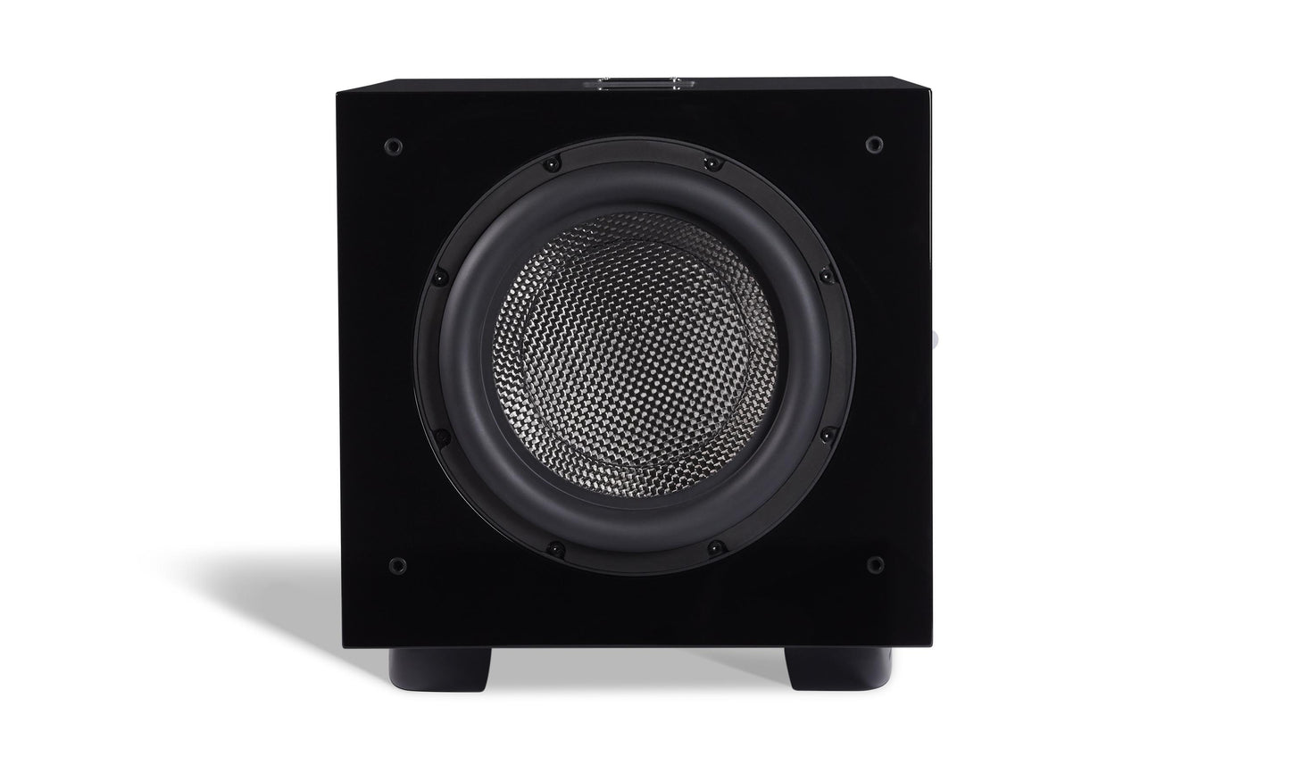 REL Carbon Special Subwoofer - Front view shown with grille off