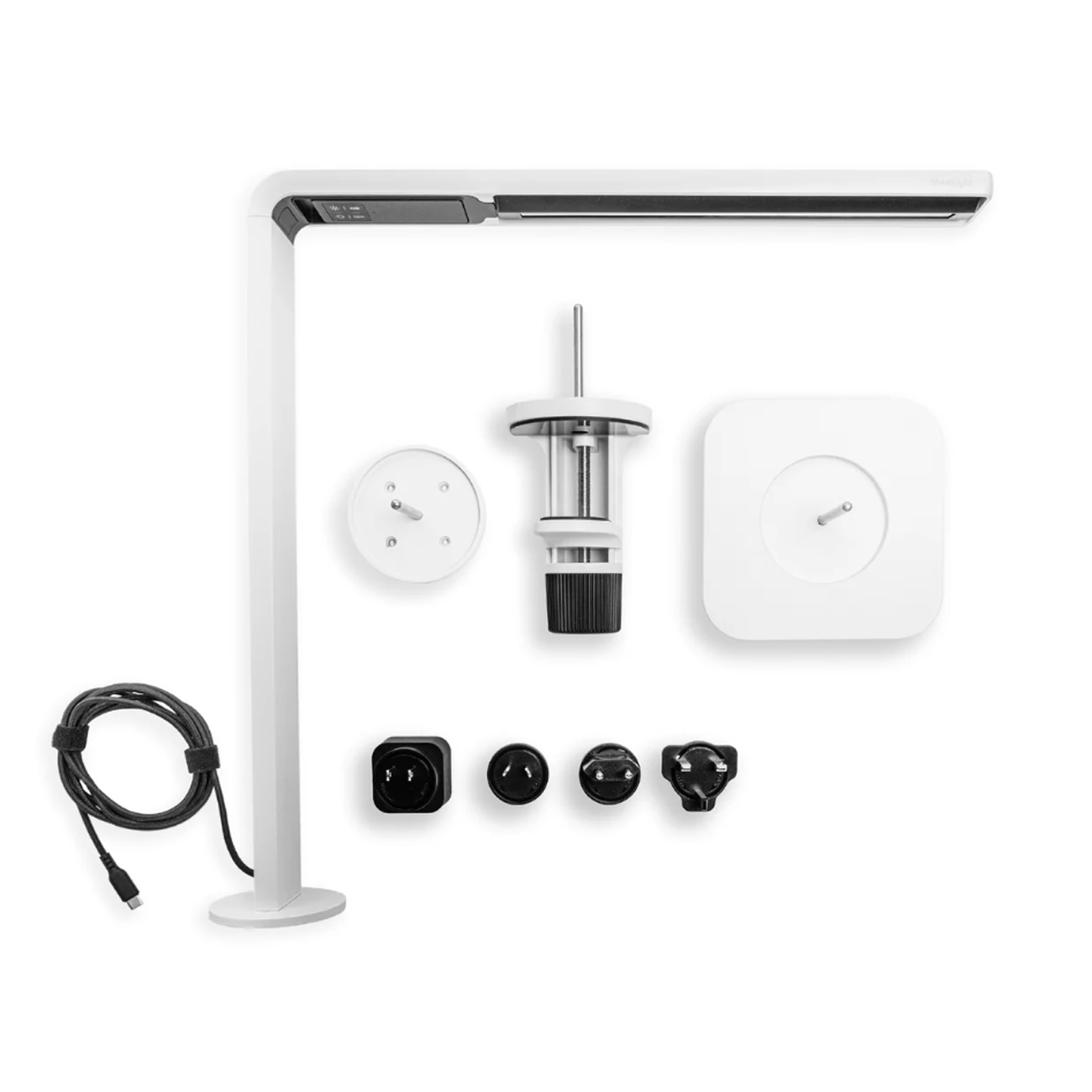 Reliable UberLight Frame 7100TL White on white background with accessories