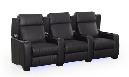 RowOne Kingsley C203K 3 Seater Cinema Chairs - Armrests up