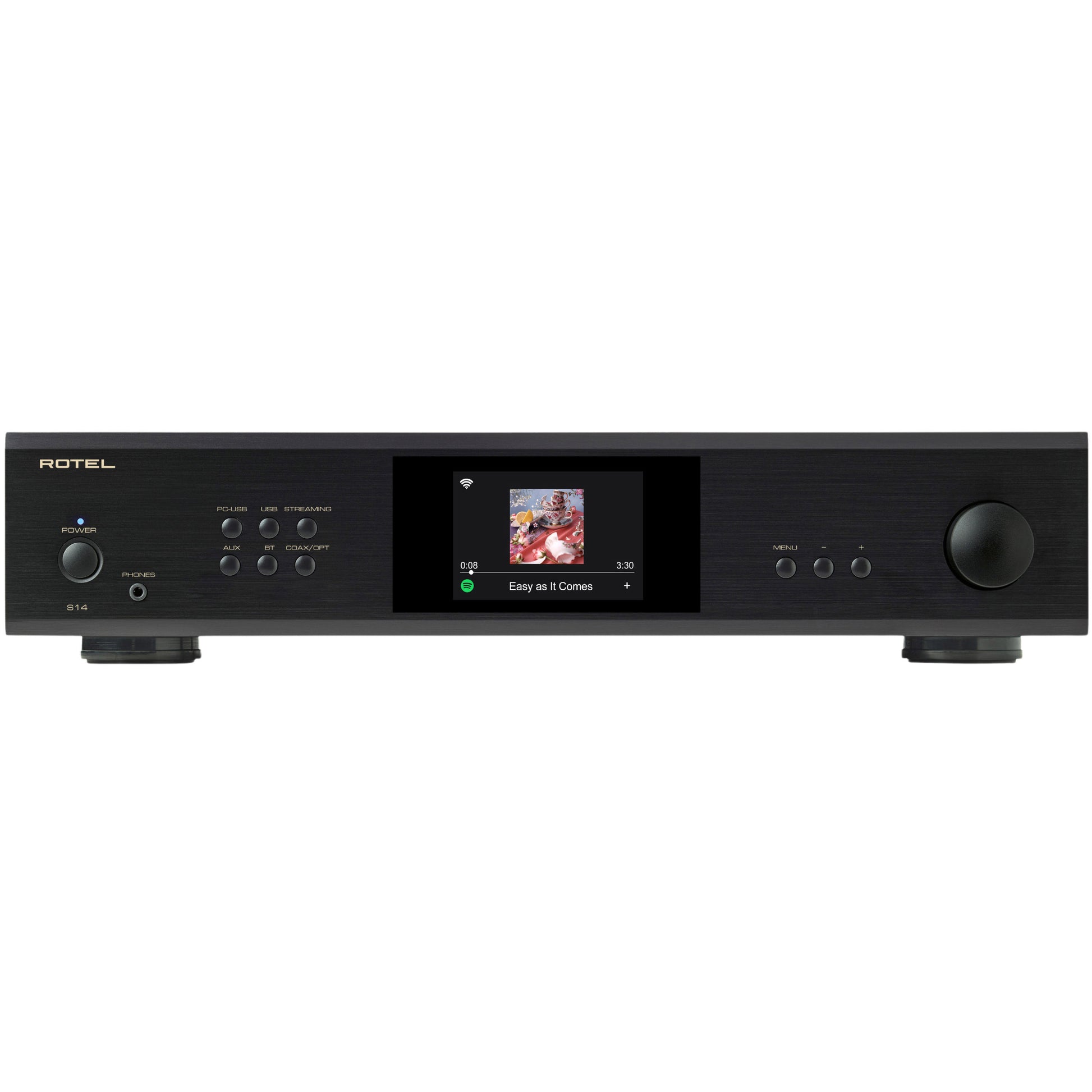 Rotel S14 Streaming Amplifier - Front View
