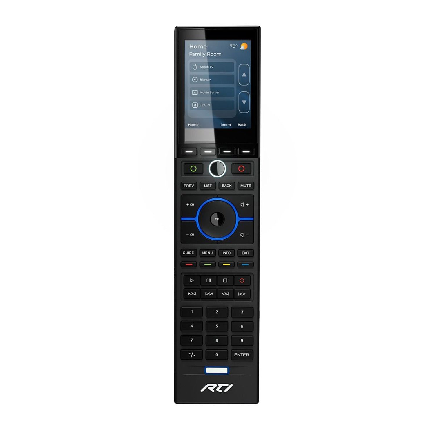 RTI T2x Remote Control with High Resolution 2.8" LCD Touchscreen