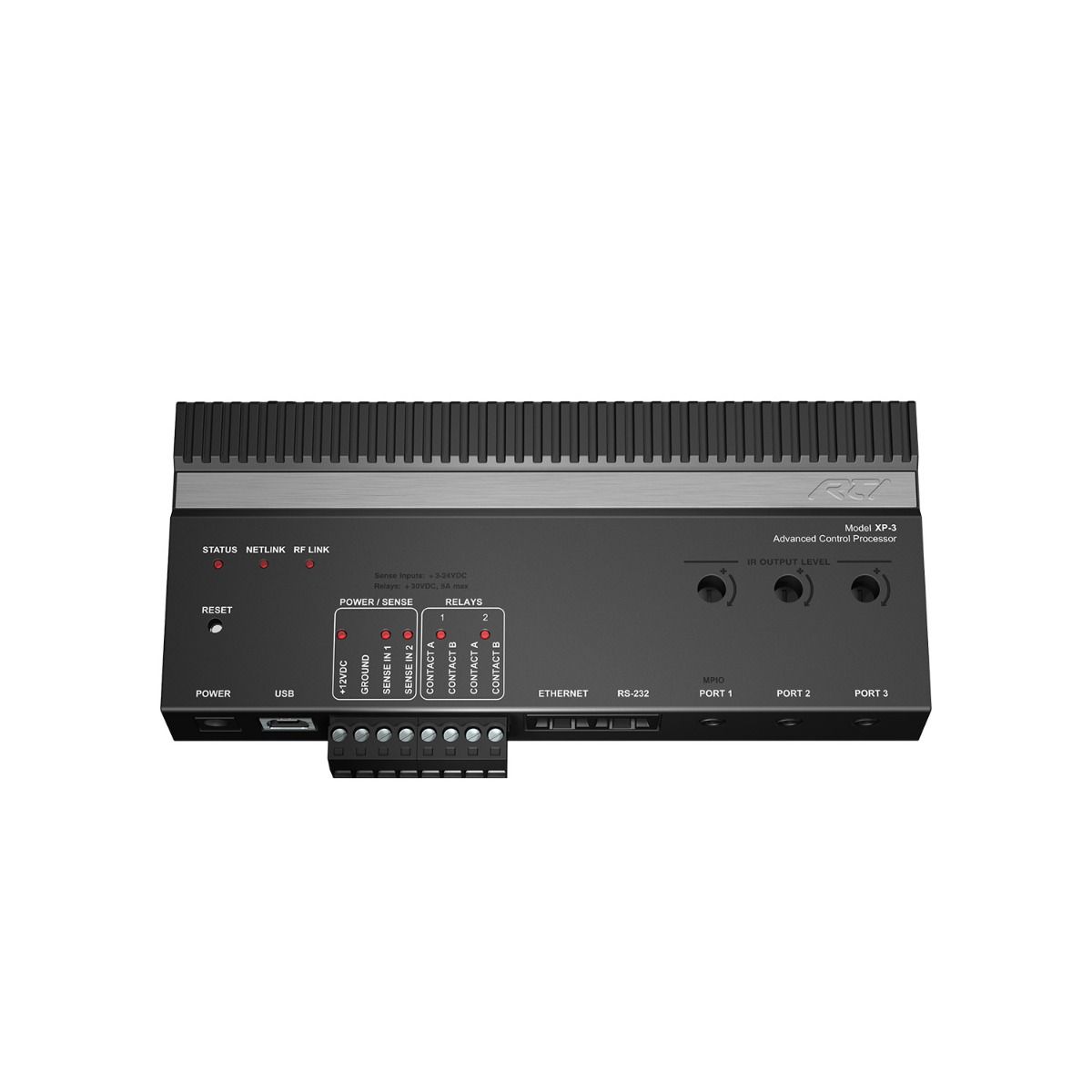 RTI XP-3 Control Processor on white background