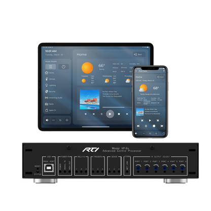 RTI XP-6s Home Automation Pack on white background- phone & tablet not included