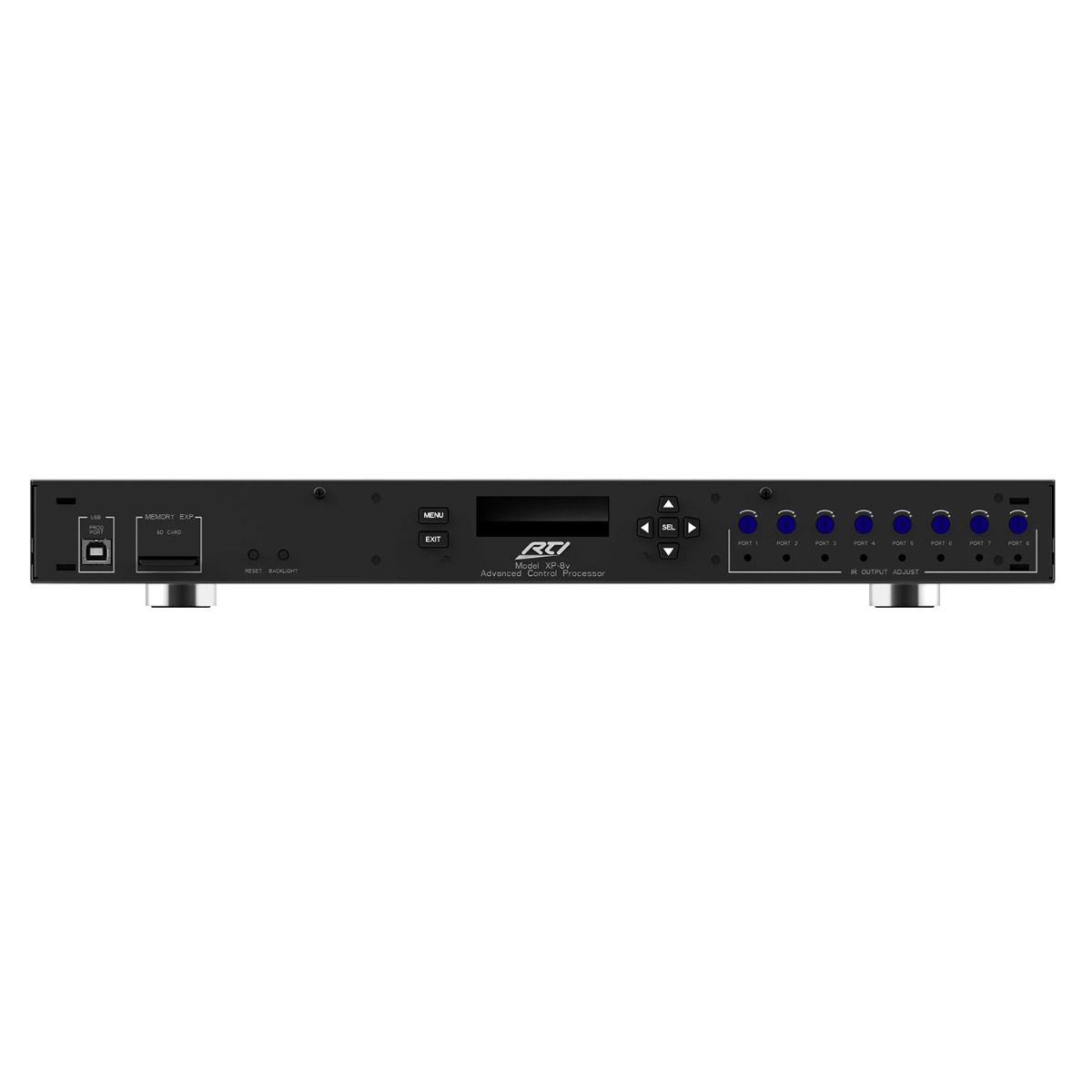 Front view of RTI XP-8v Control Processor