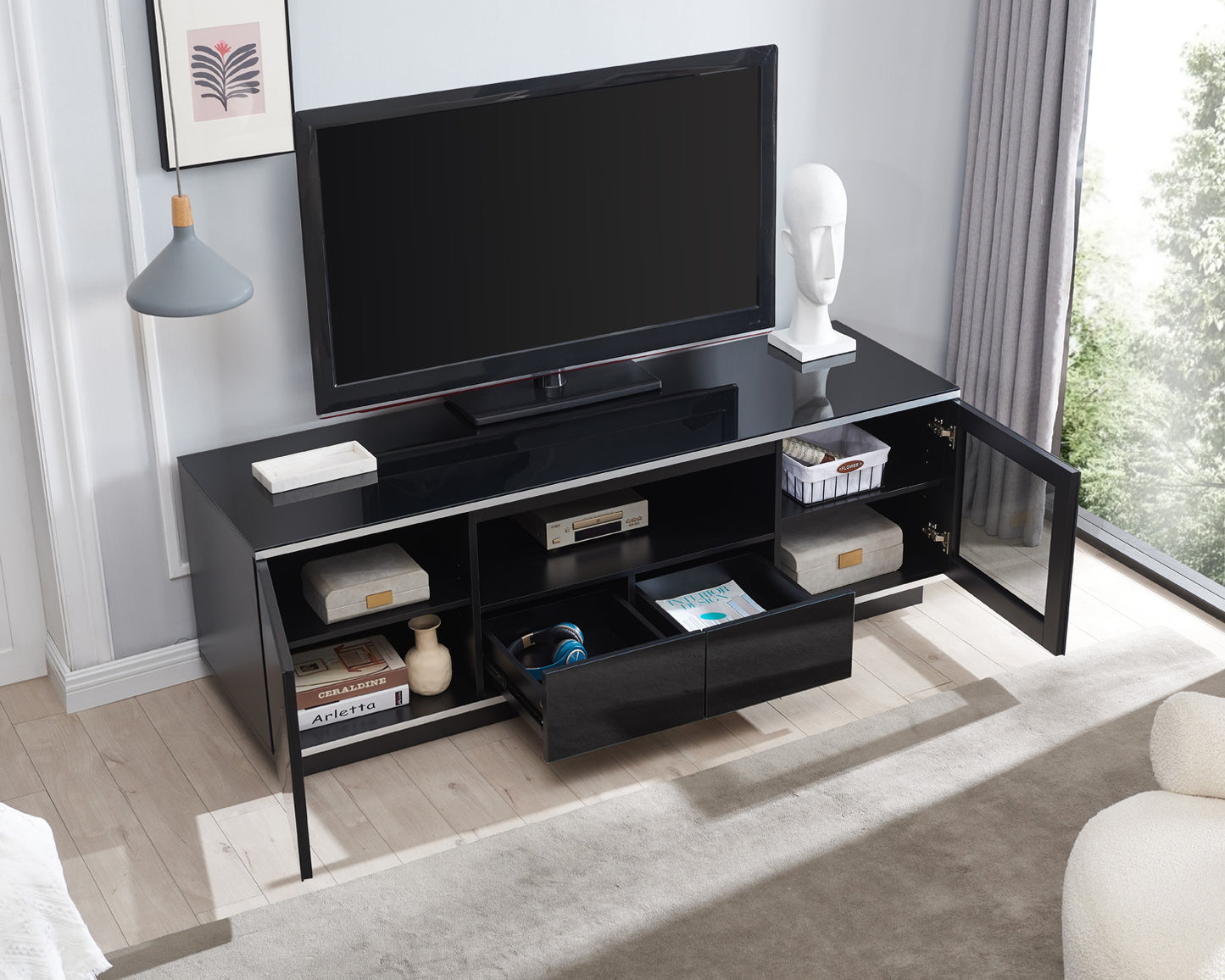 Tauris Titan 1800 TV Cabinet (Black)