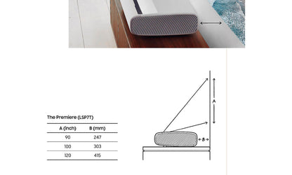 Samsung Premiere SP-LSP7 - Distance from screen