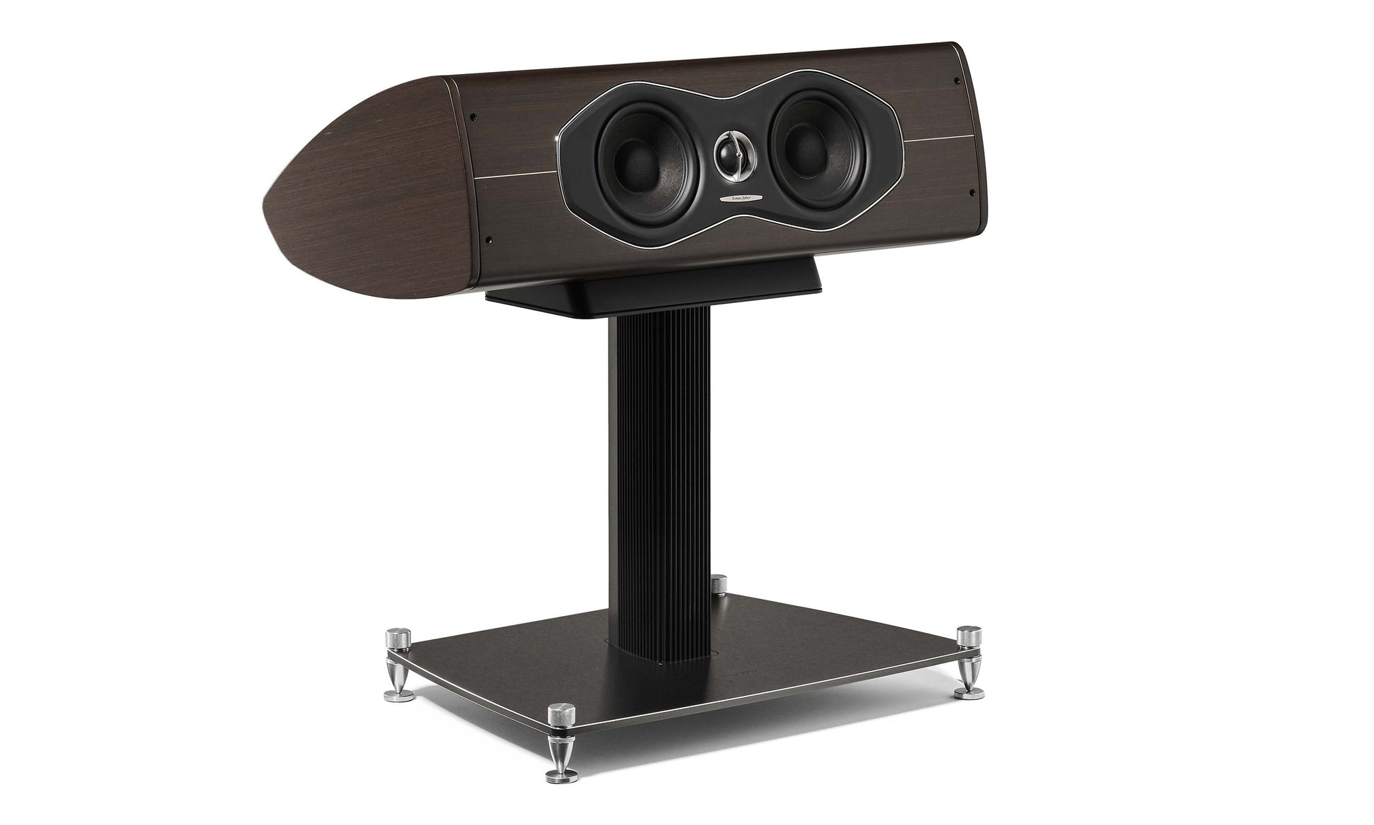 Sonus faber Olympica Nova Centre Stand - Shown with Olympica Nova Centre I Wenge (available separately).