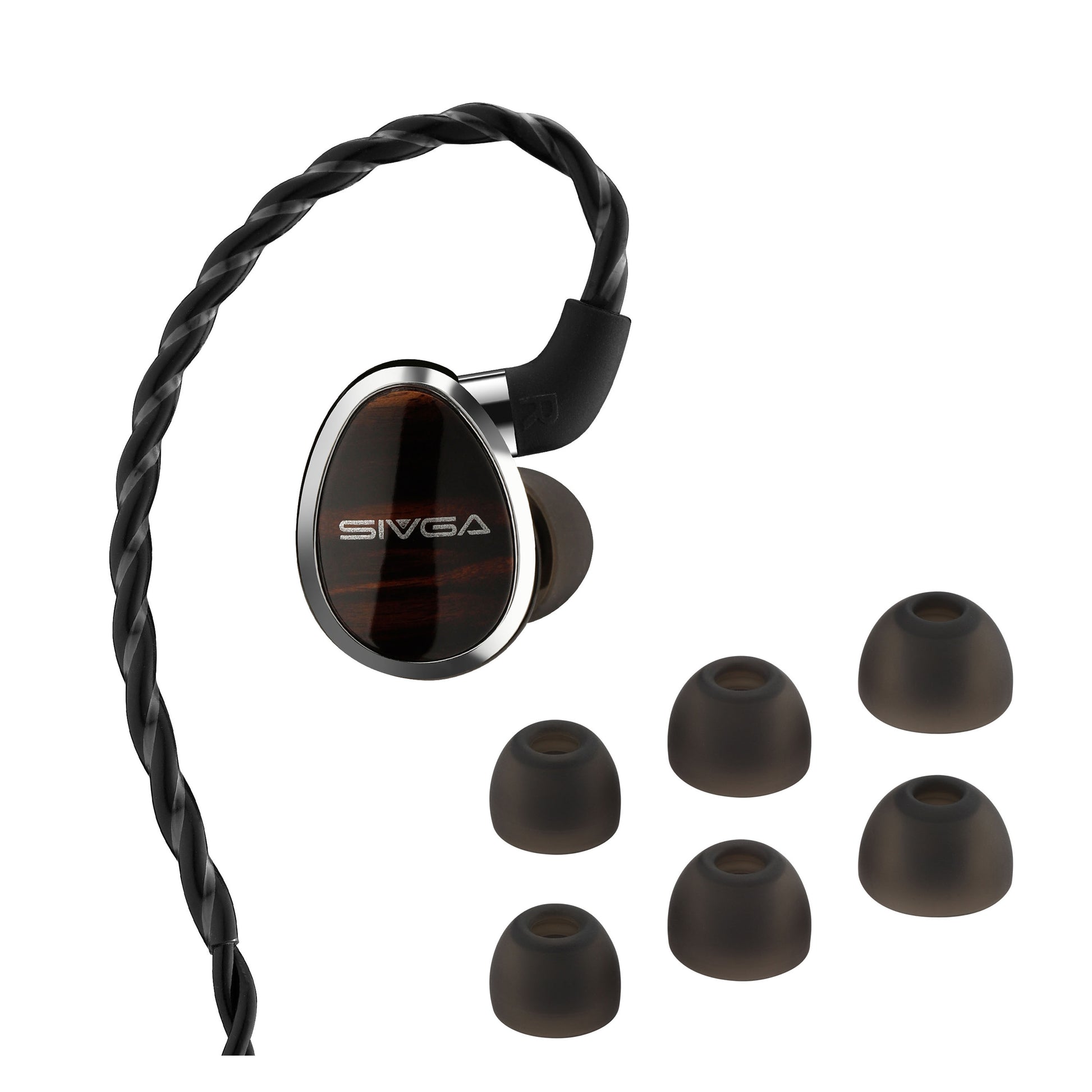 Sivga Nightingale In Ear Monitor Headphones - High-End Aviation-Grade Aluminium-Magnesium Alloy & Precious Wood Construction