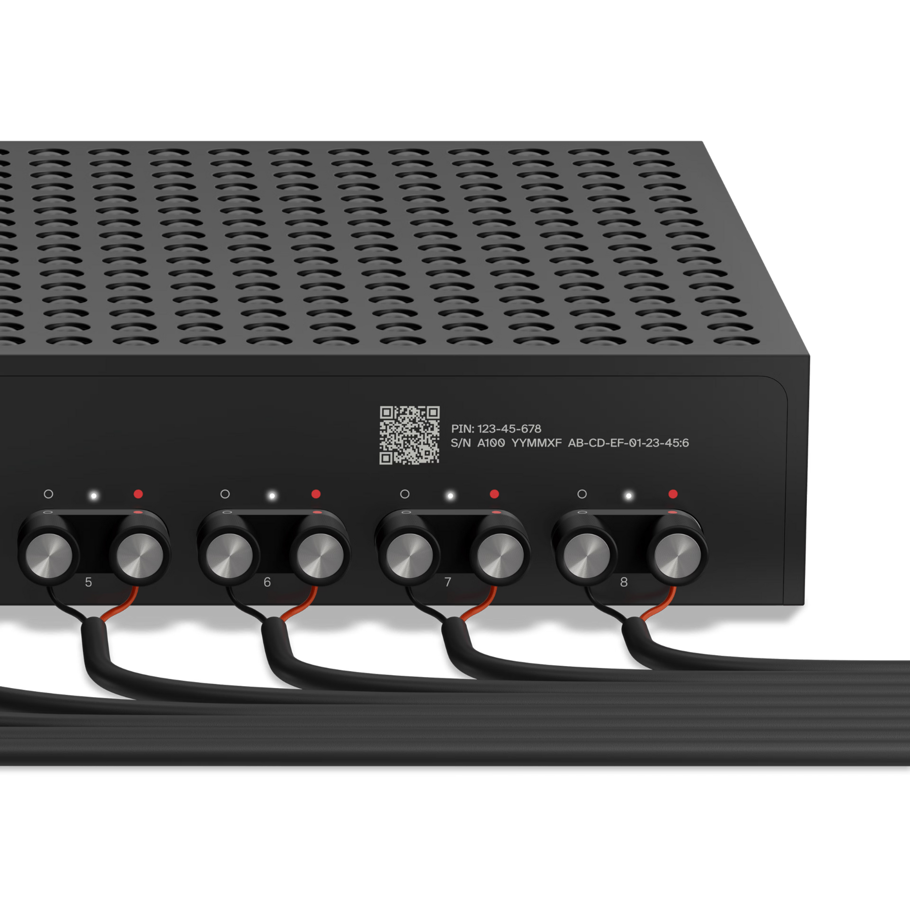 Close up of Sonos Amp Multi on white background