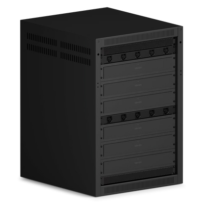 6 x Sonos Amp Multi Rack Mounts shown in Rack Housing