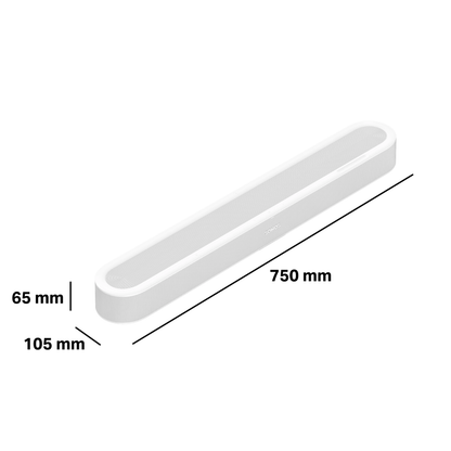Sonos Beam Ultra Soundbar with measurements
