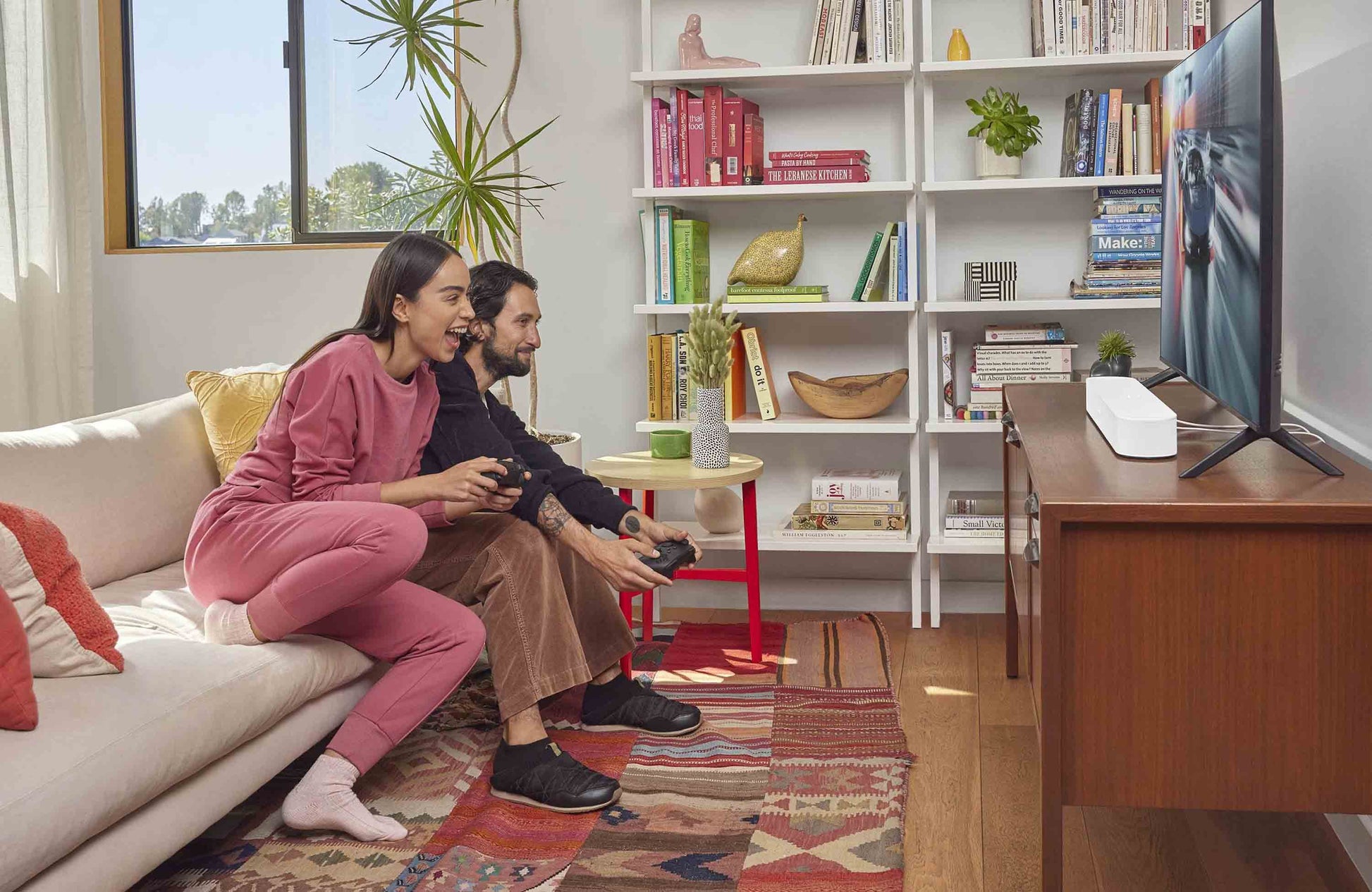 Living Room Sonos Beam And Sonos One Surround Sound Review Sonos