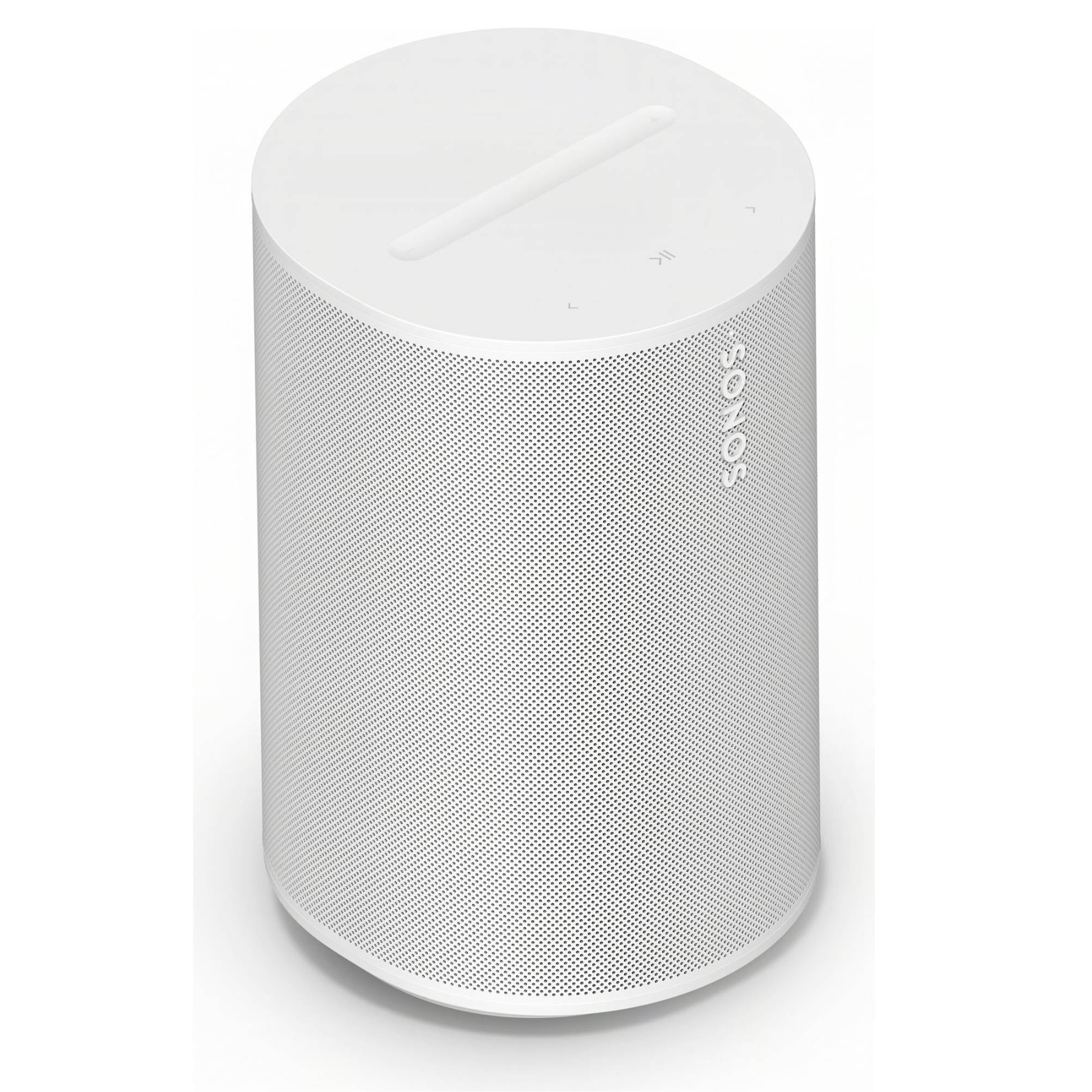 Top view of white Sonos Era 100 SL Speaker on white background