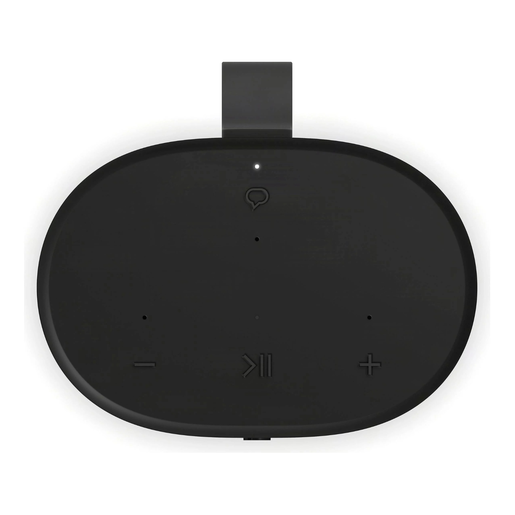 Top view of Sonos Play in black on white background