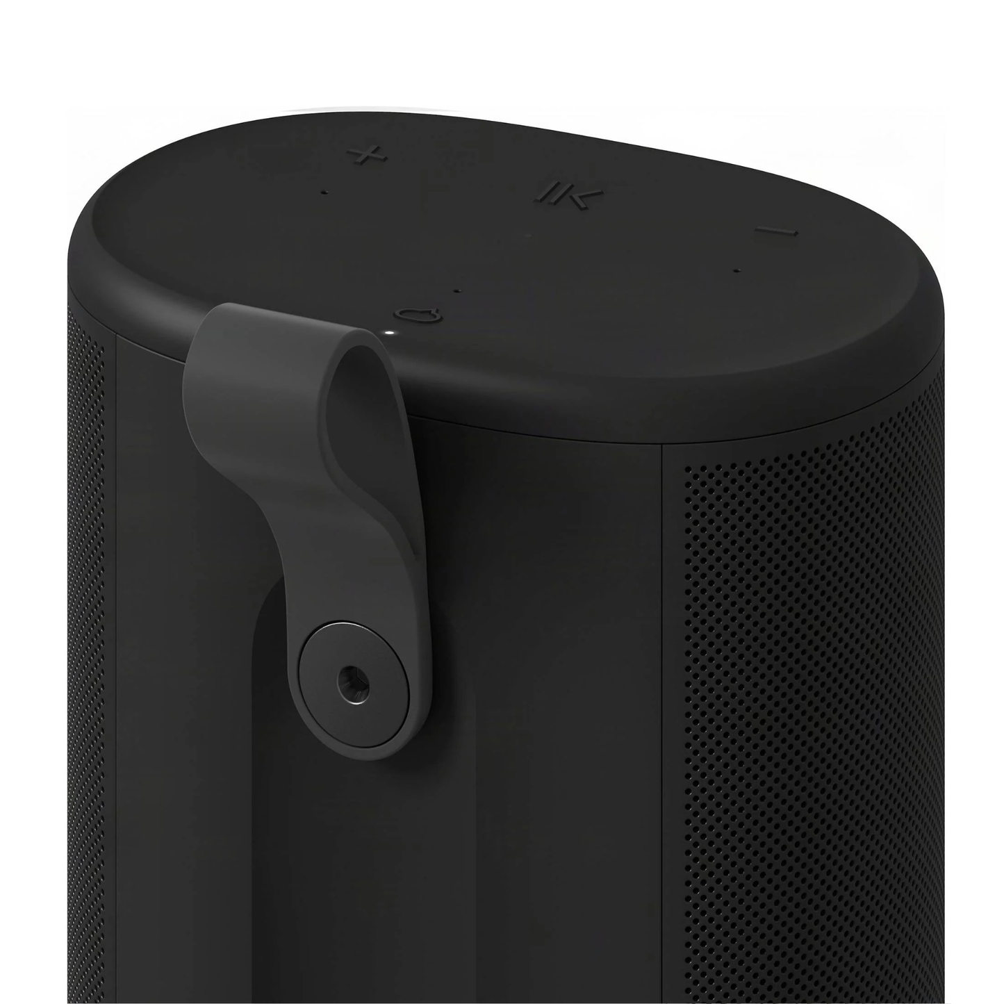 Close up of Sonos Play in black on white background