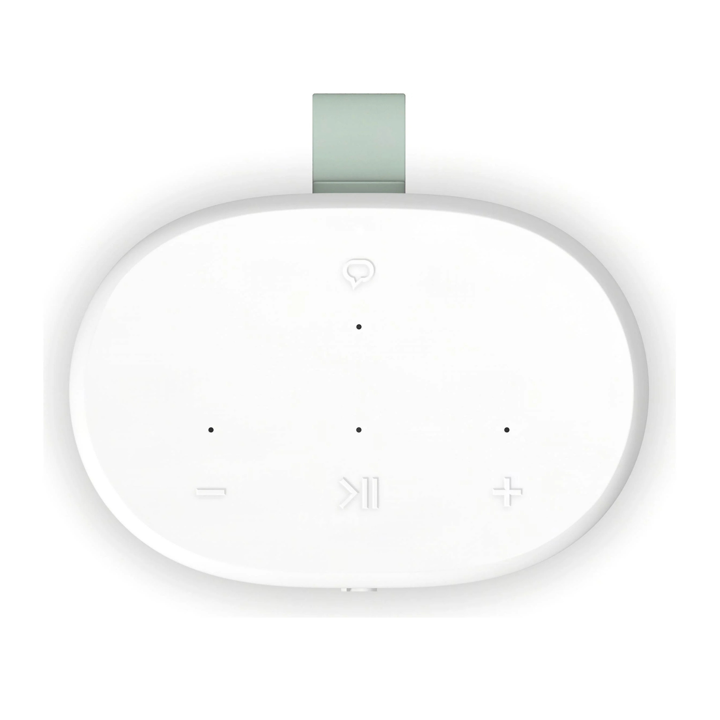 Top panel of white Sonos Play speaker on a white background