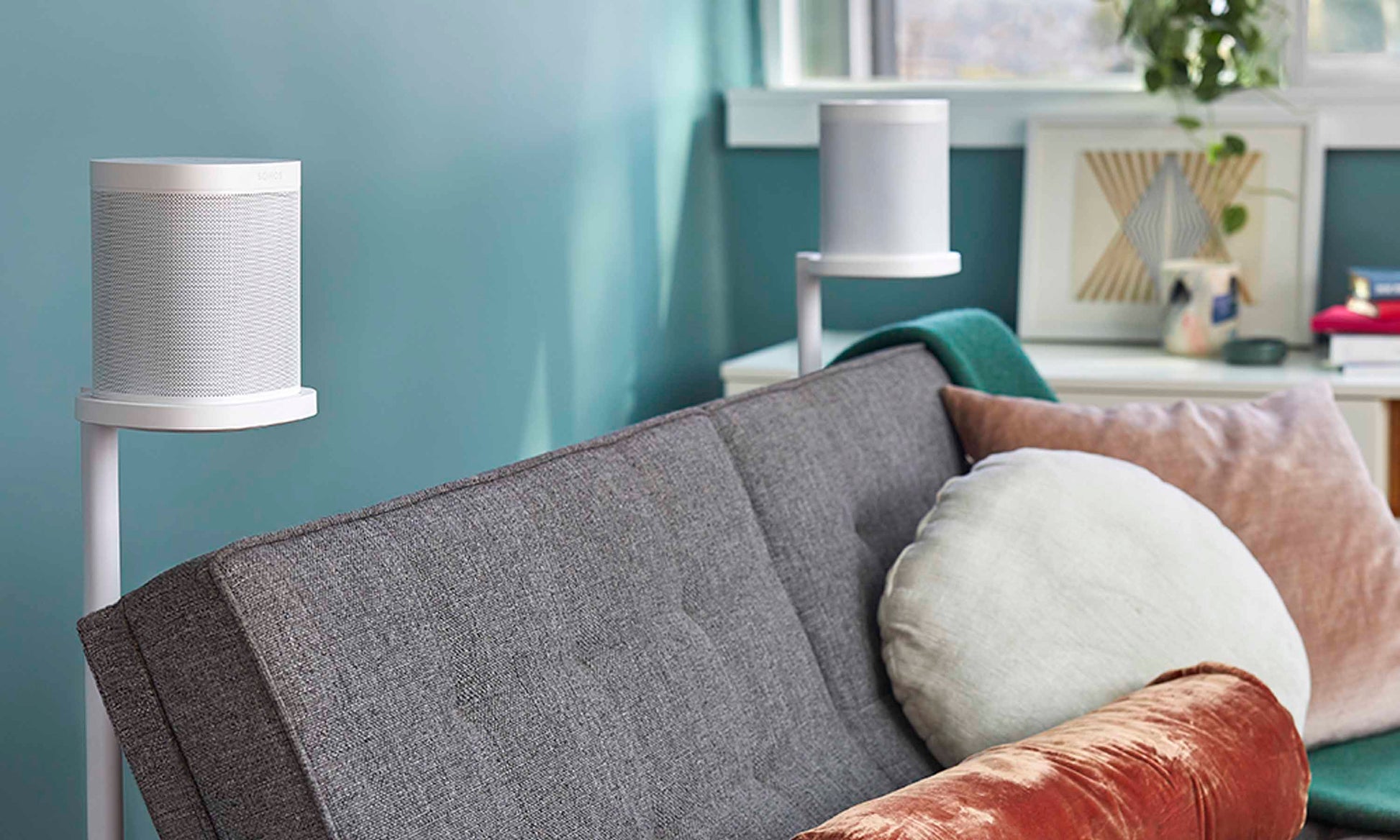 Sonos One Living Room Sonos One Stands (Pair) Save At Audio Trends