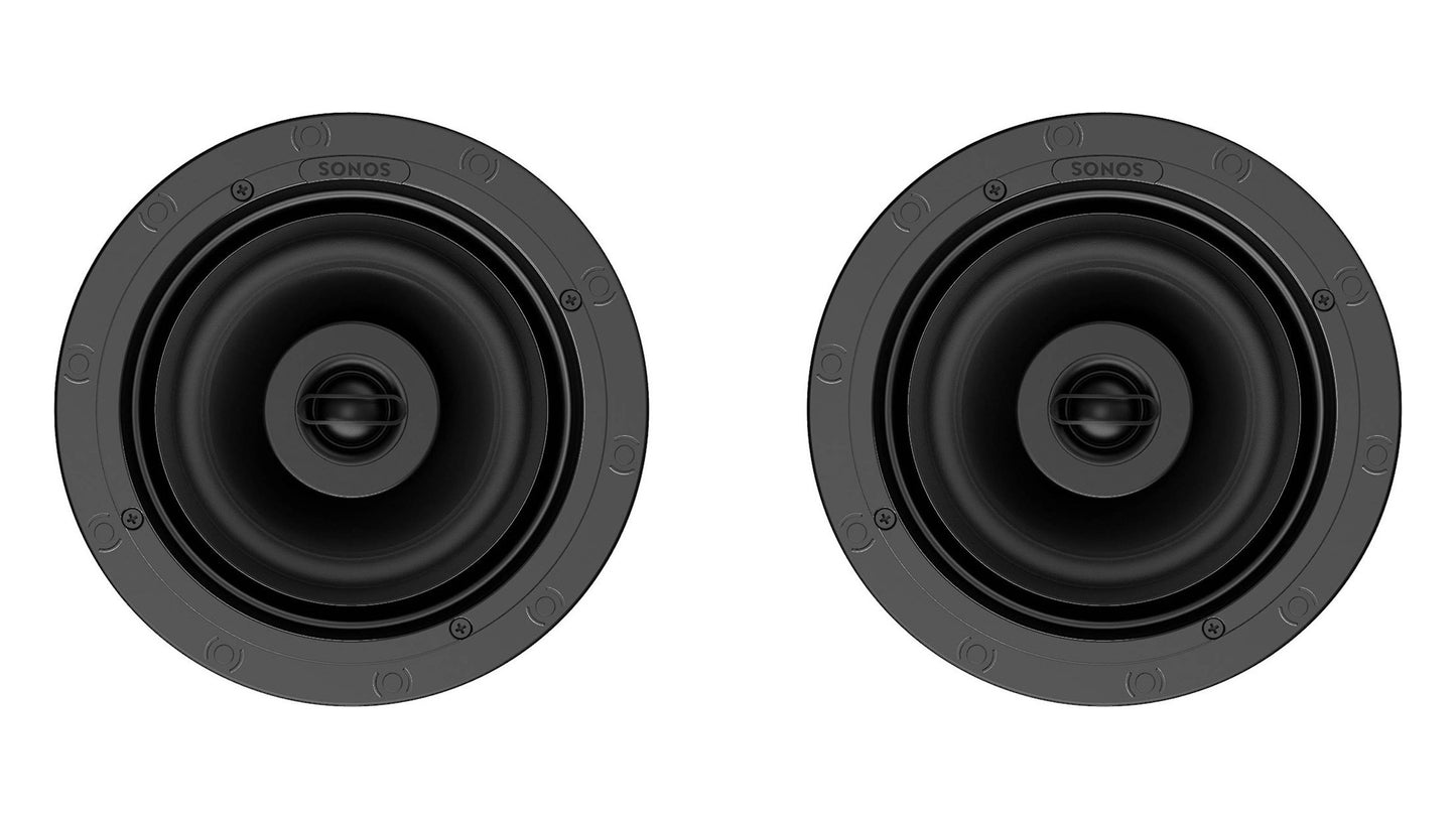 Sonos In-Ceiling Speakers - Front view (grille off)