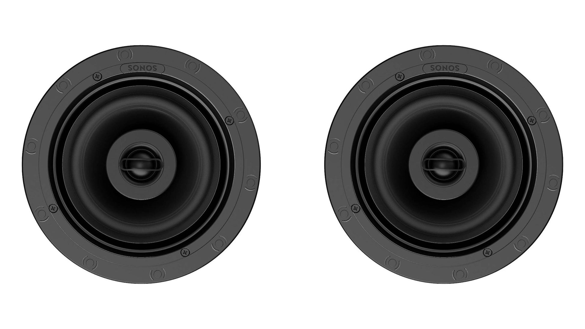 Sonos In-Ceiling Speakers - Front view (grille off)