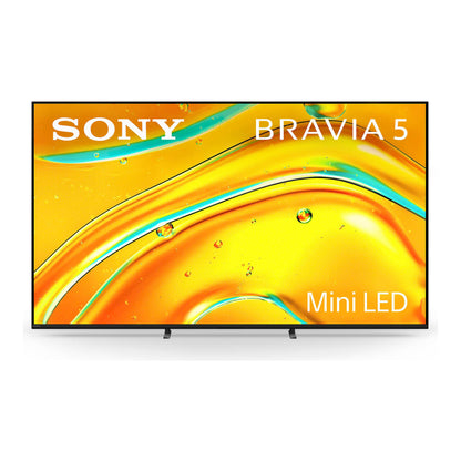 Sony 85” Bravia 5 4K Ultra HD Mini LED Smart TV - On white background