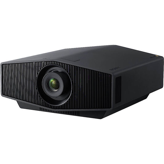 Black projector on a white background
