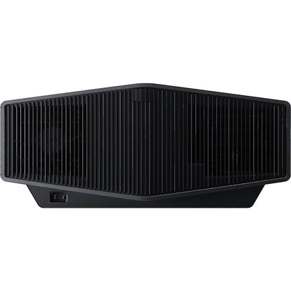 Black projector on a white background
