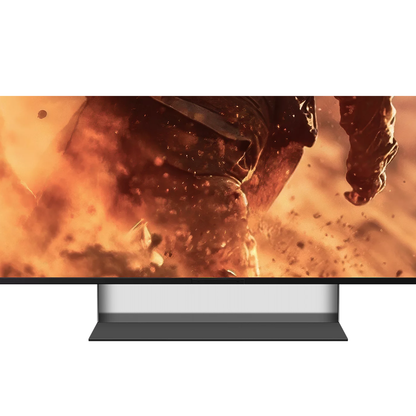 Close up of stand for Sony TV