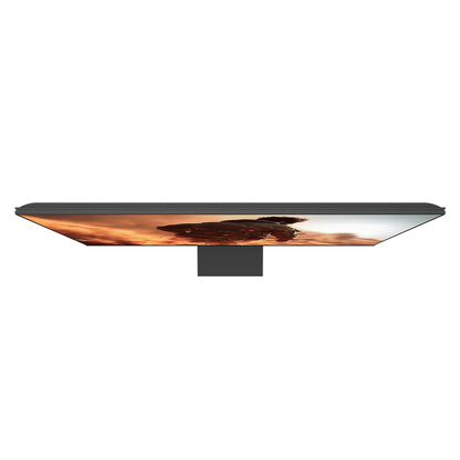 Top view of Sony Bravia 7 II True RGB Mini-LED AI 4K TV with man on motorbike on screen