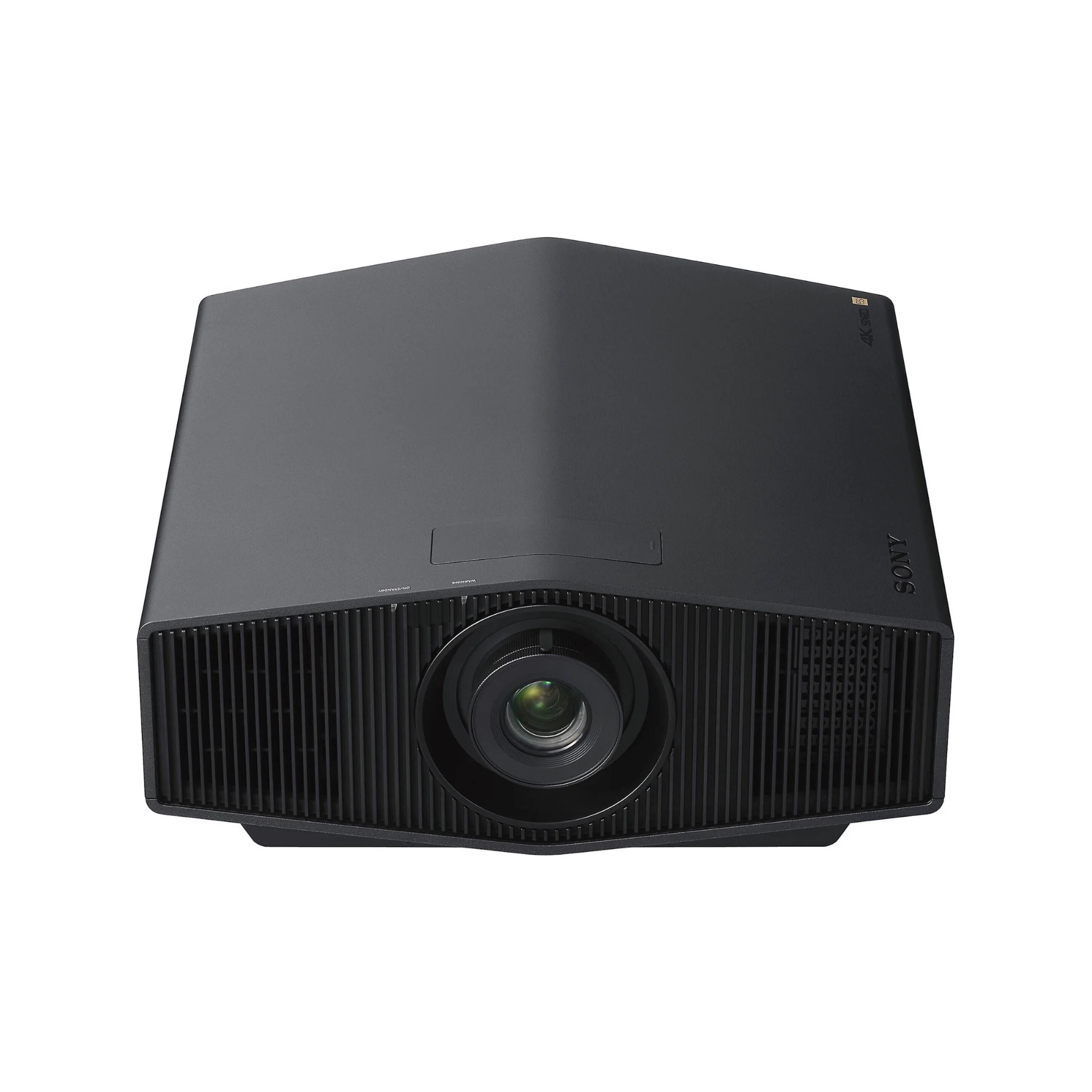 Top view of Black Sony VPL-XW5000ES 4K Laser Projector on white background