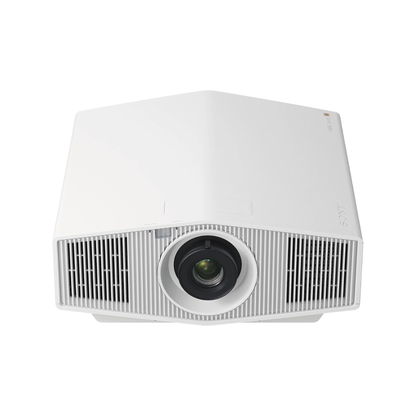 Top view of white Sony VPL-XW5000ES 4K Laser Projector on white background