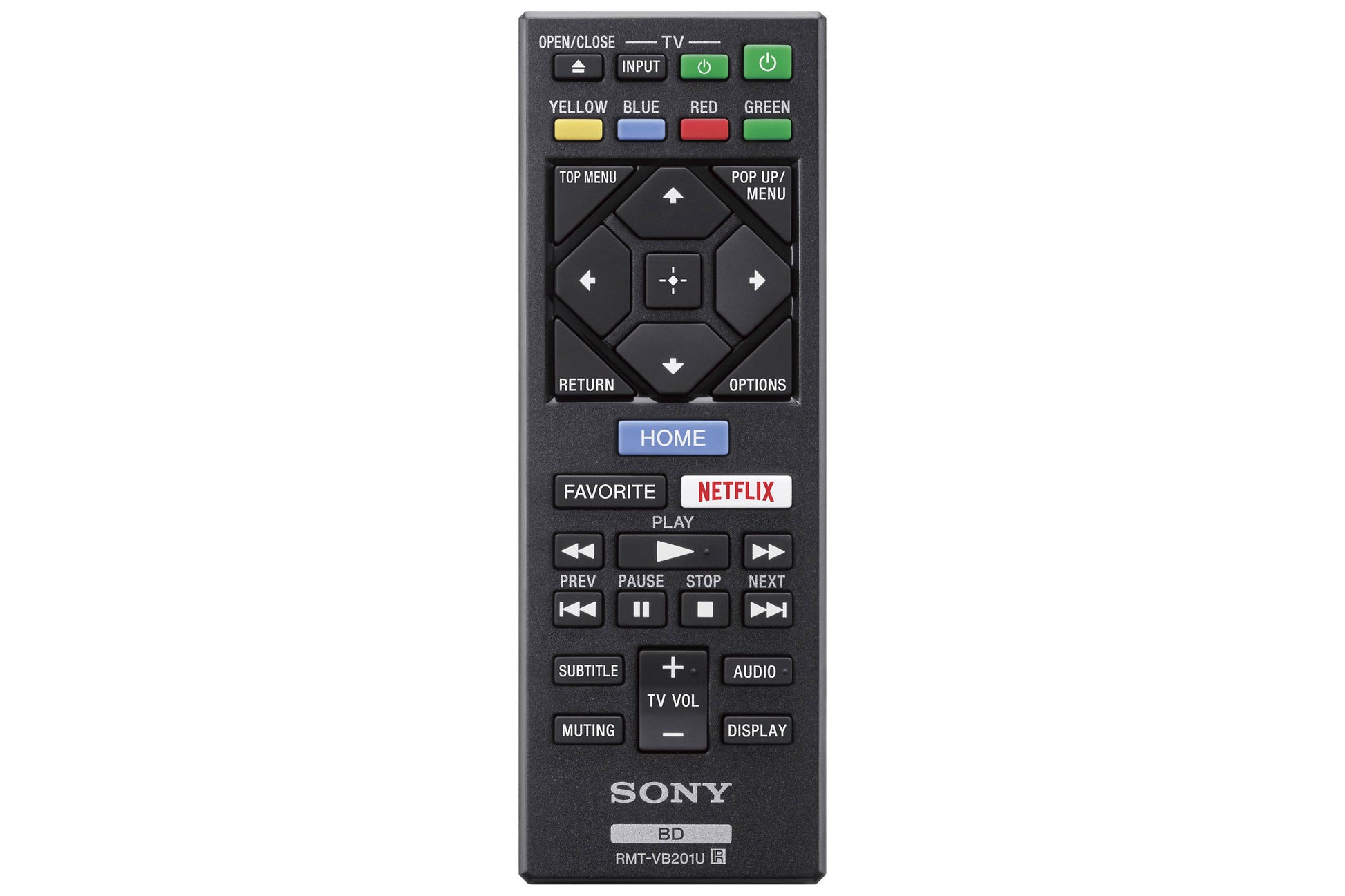 Sony UBP-X700 Blu-ray Player - Remote control