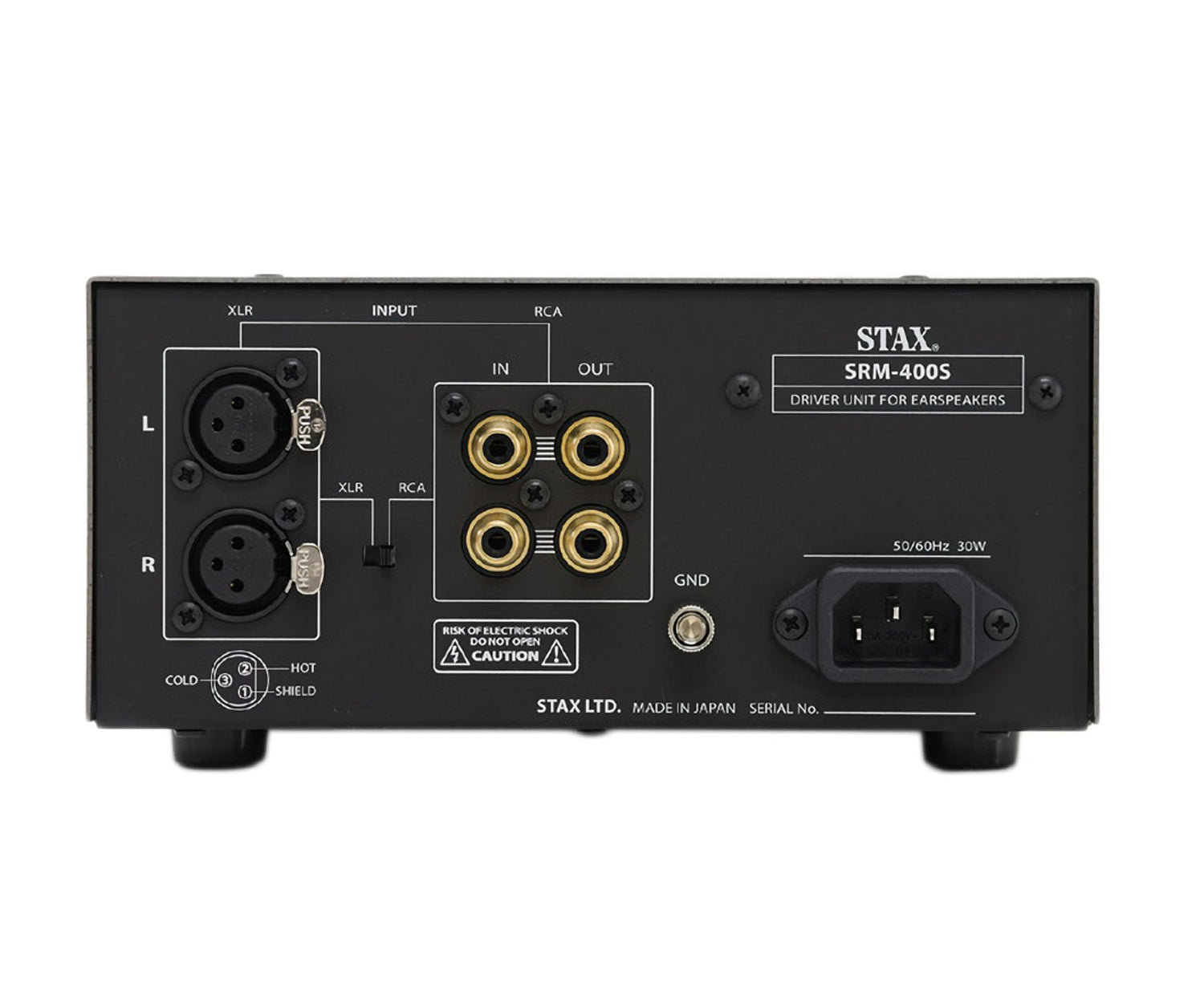STAX SRM-400S Headphone Amplifier - Rear