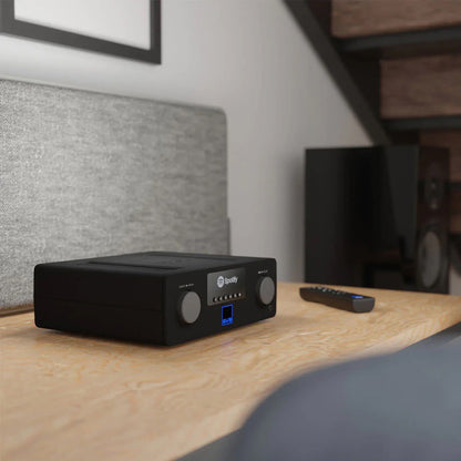 SVS Prime Wireless Pro Soundbase Streaming Amplifier - Compact Remote Control Stereo AV Amplifier