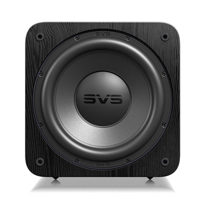 Front of SVS SB-3000 R|Evolution Subwoofer in black ash