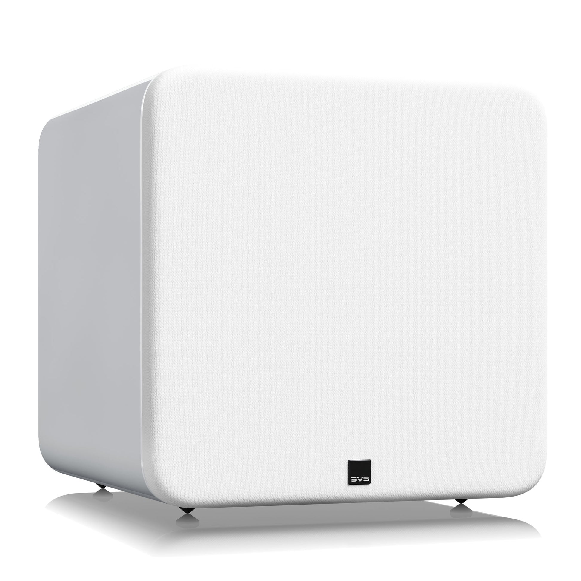 White SVS SB-5000 R|Evolution Subwoofer with grille on - on white background