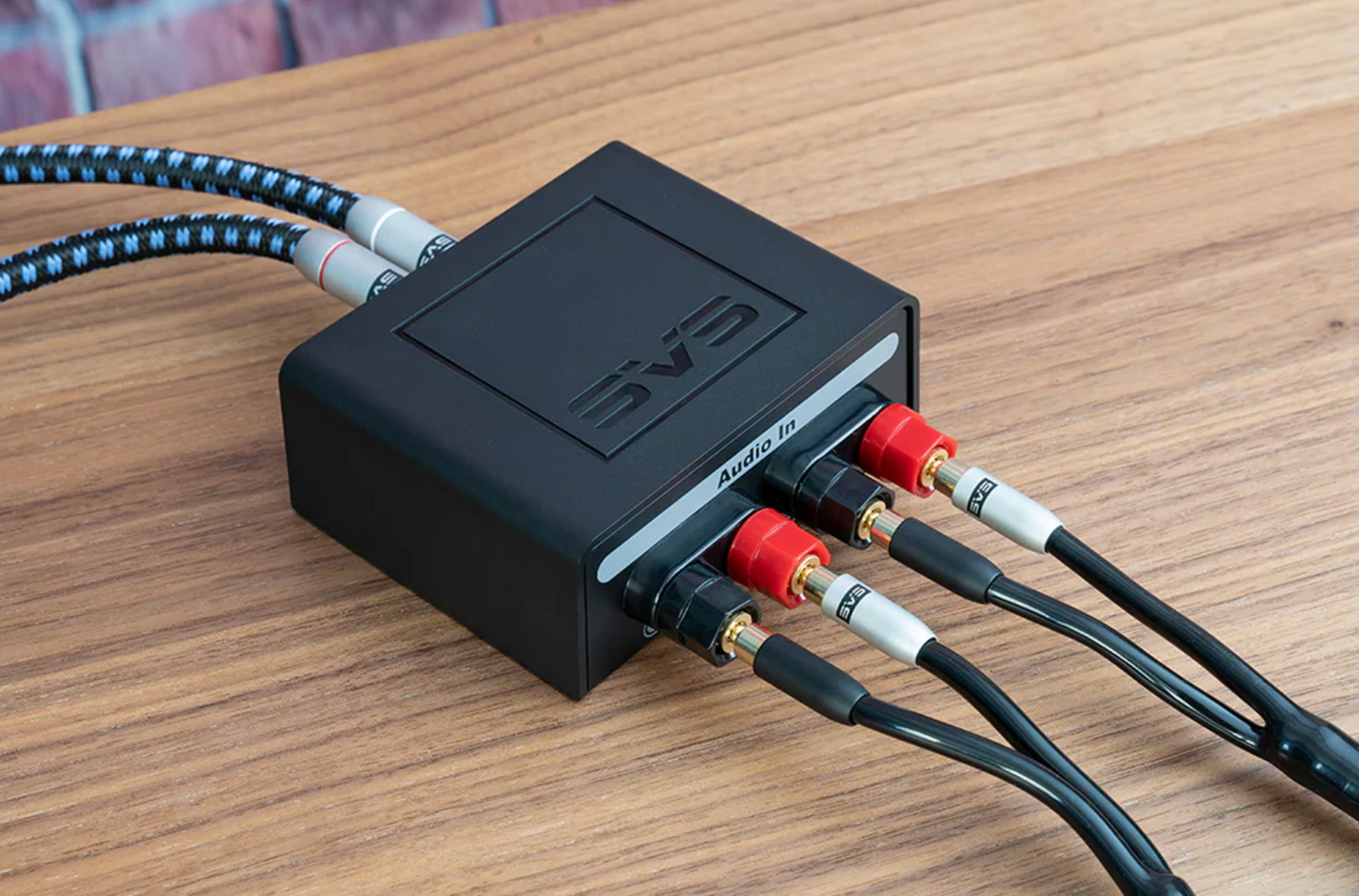 Lifestyle view of SVS SoundPath Speaker Level Subwoofer Adapter