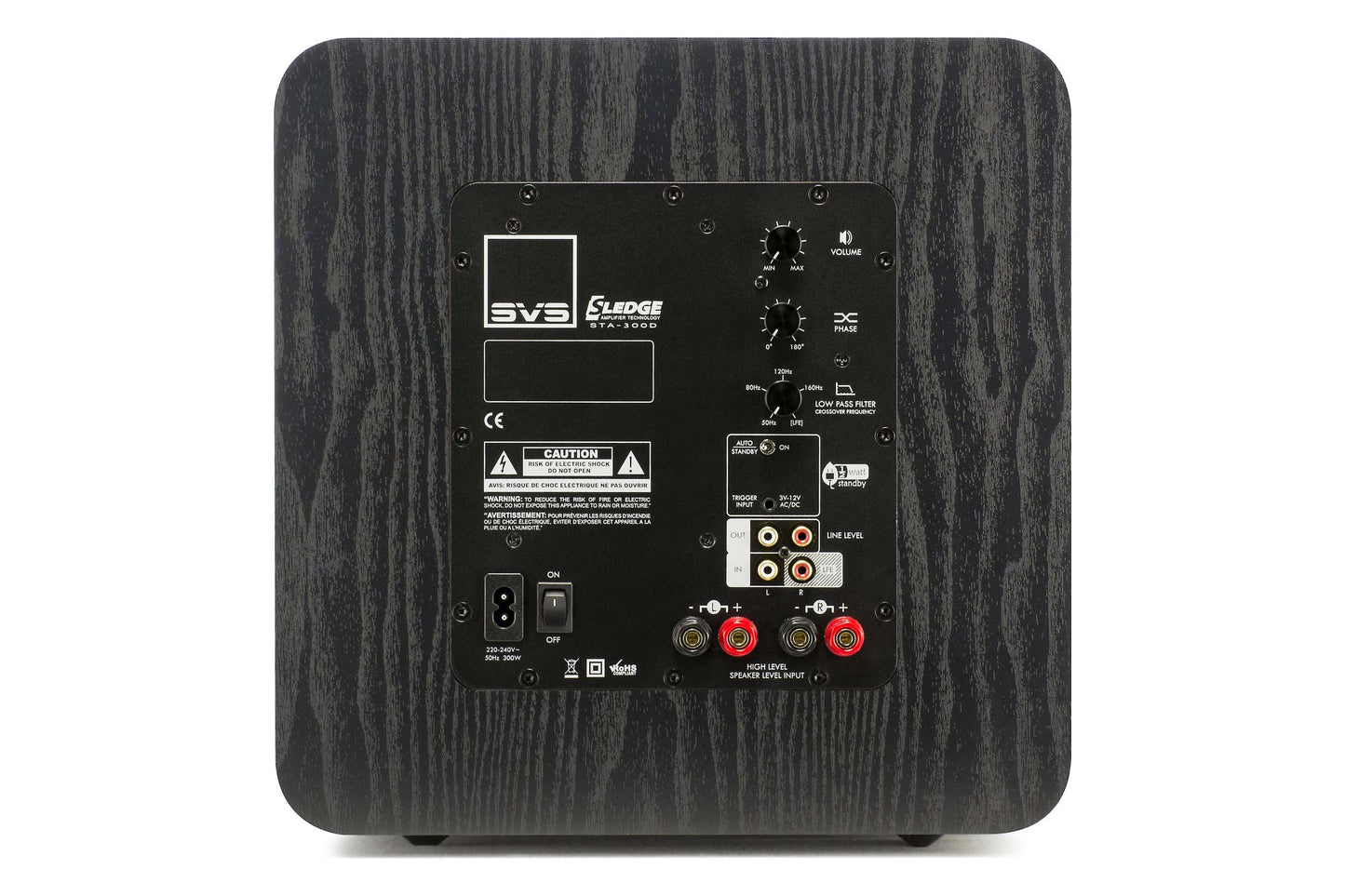 SVS SB-1000 Powered Subwoofer - Rear view.