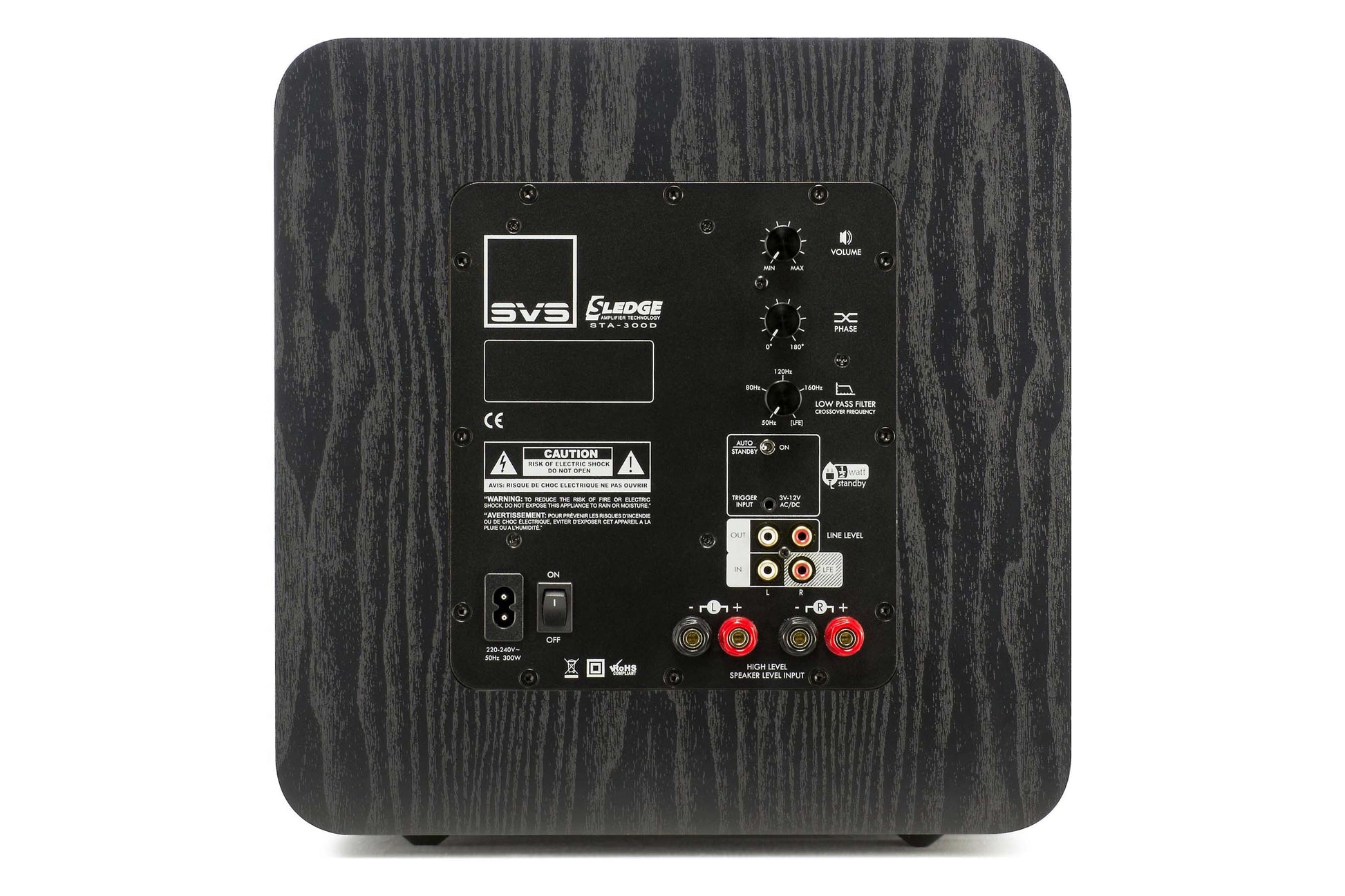SVS SB-1000 Powered Subwoofer - Rear view.