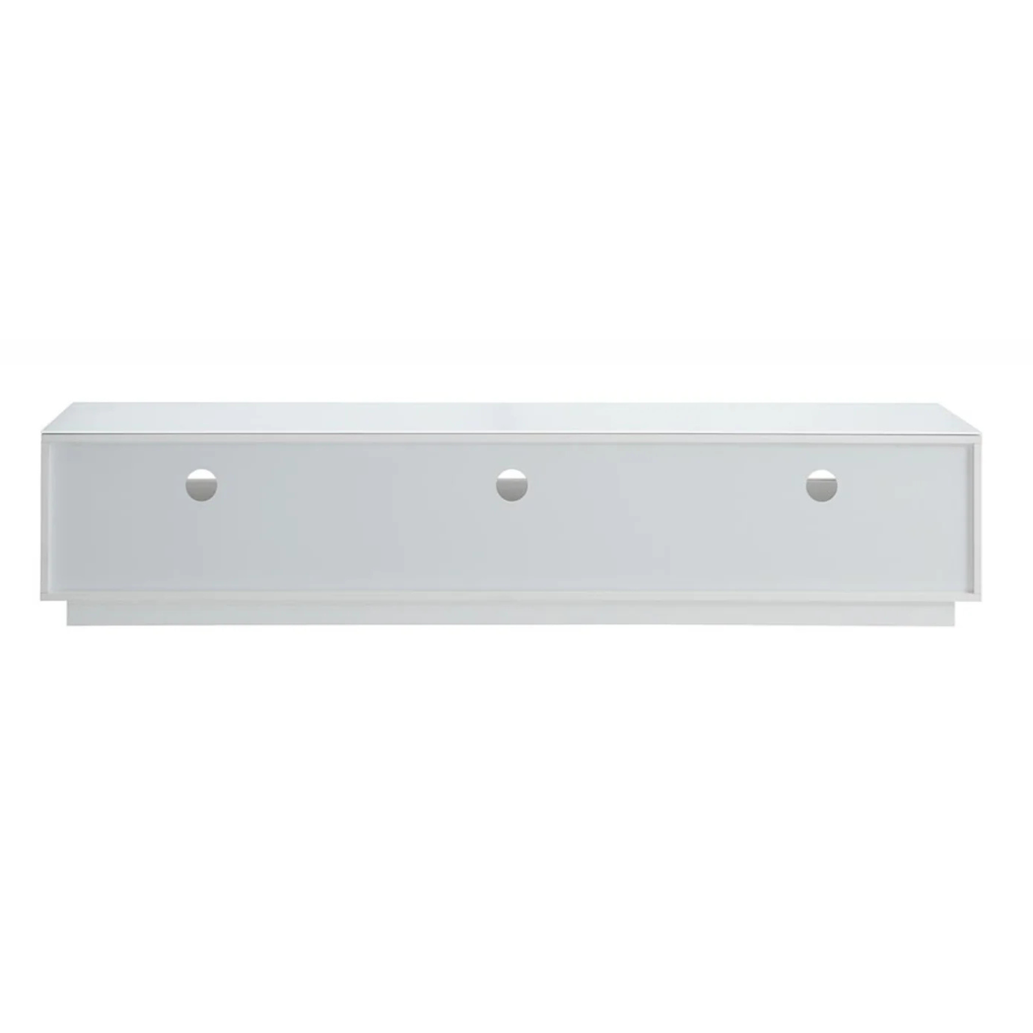 Back view of white Tauris Suave 1800 TV Cabinet